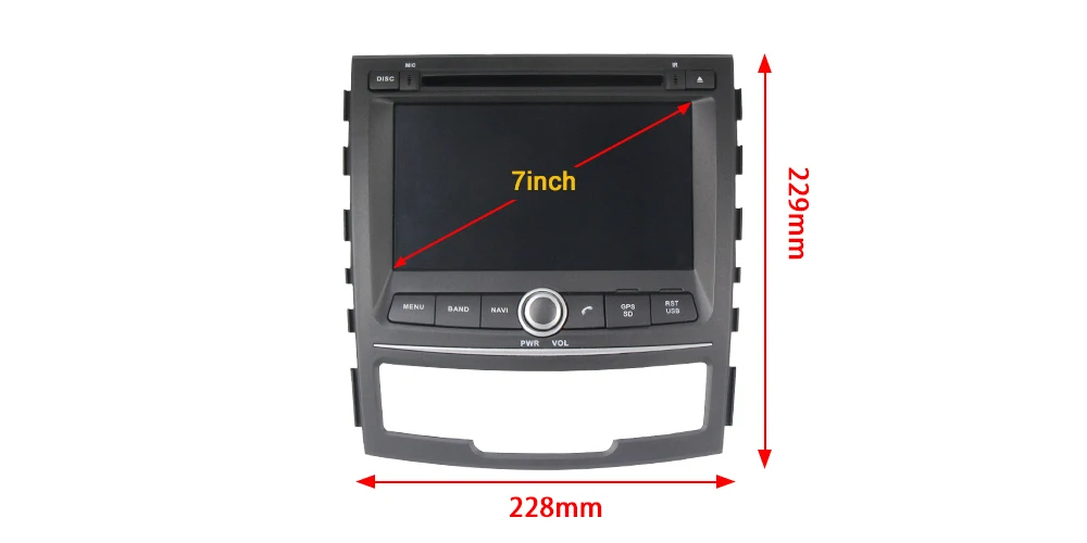 Top MEKEDE 1024X600 2Din Octa Core 4G RAM Android 9.0 Car Multimedia Player For SSANGYONG KORANDO 2011-2013 Stereo Radio GPS Navi 5