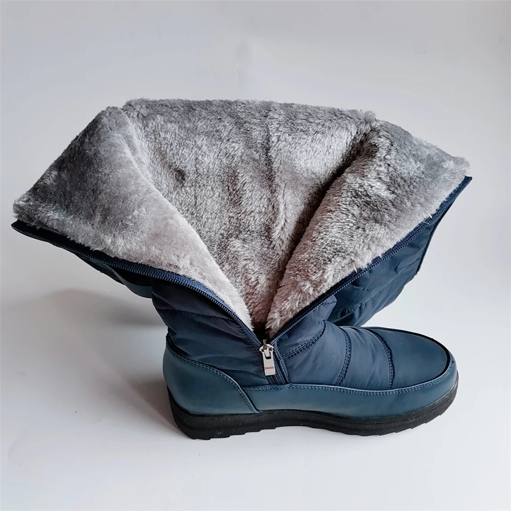 Down Warm Plush High Snow Boots Women Winter Shoes Platform Women's Over-the-Knee Boots Female Fashion Fur Waterproof Shoe women snow boots