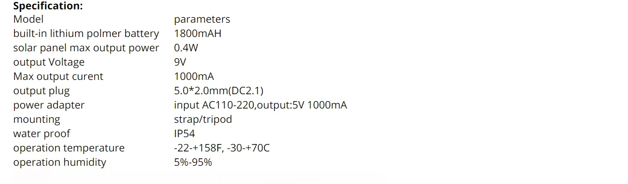 Новая версия 9V панели солнечной энергии с DC2.5/2,1 мм куртка и кронштейн крепление для наружного охотничьего следа камера водонепроницаемый IP54