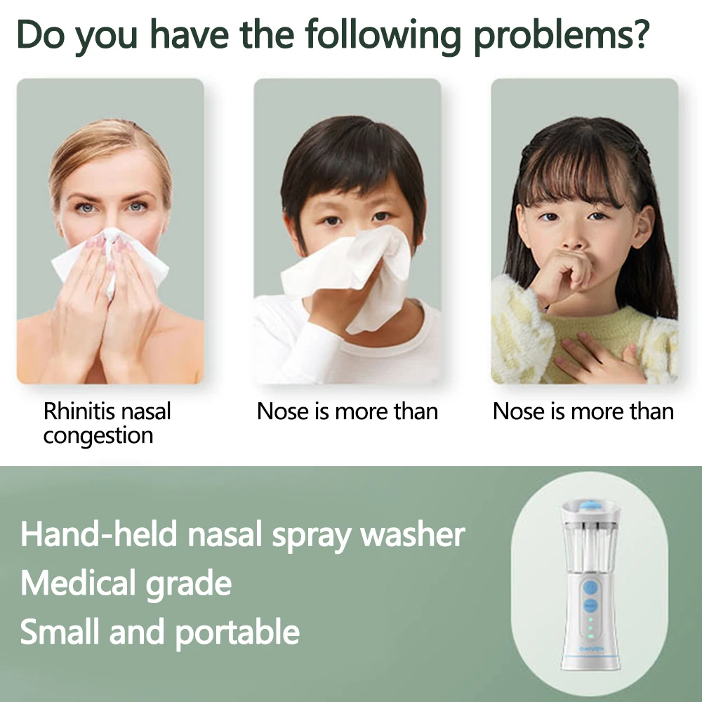 Sinus Rinse Kit Perfect Nasal Rinse Machine for Sinus Allergy Relief  -Electric Neti Pot for Nasal Irrigation Cleanse Your Nose - AliExpress