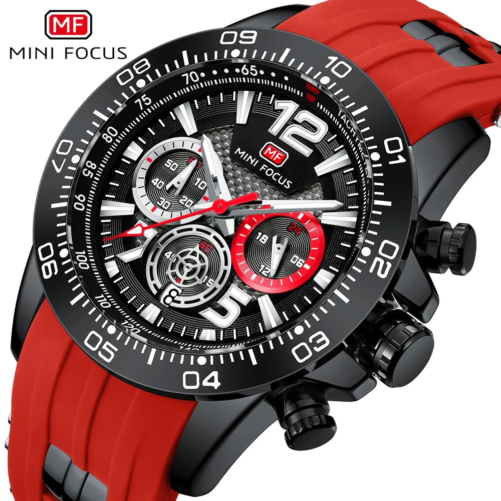 

Men's Watch MINI FOCUS Explosive Sports Watch Waterproof Quartz Wristwatch Multifunctional Luminous Chronograph Clock Relogios