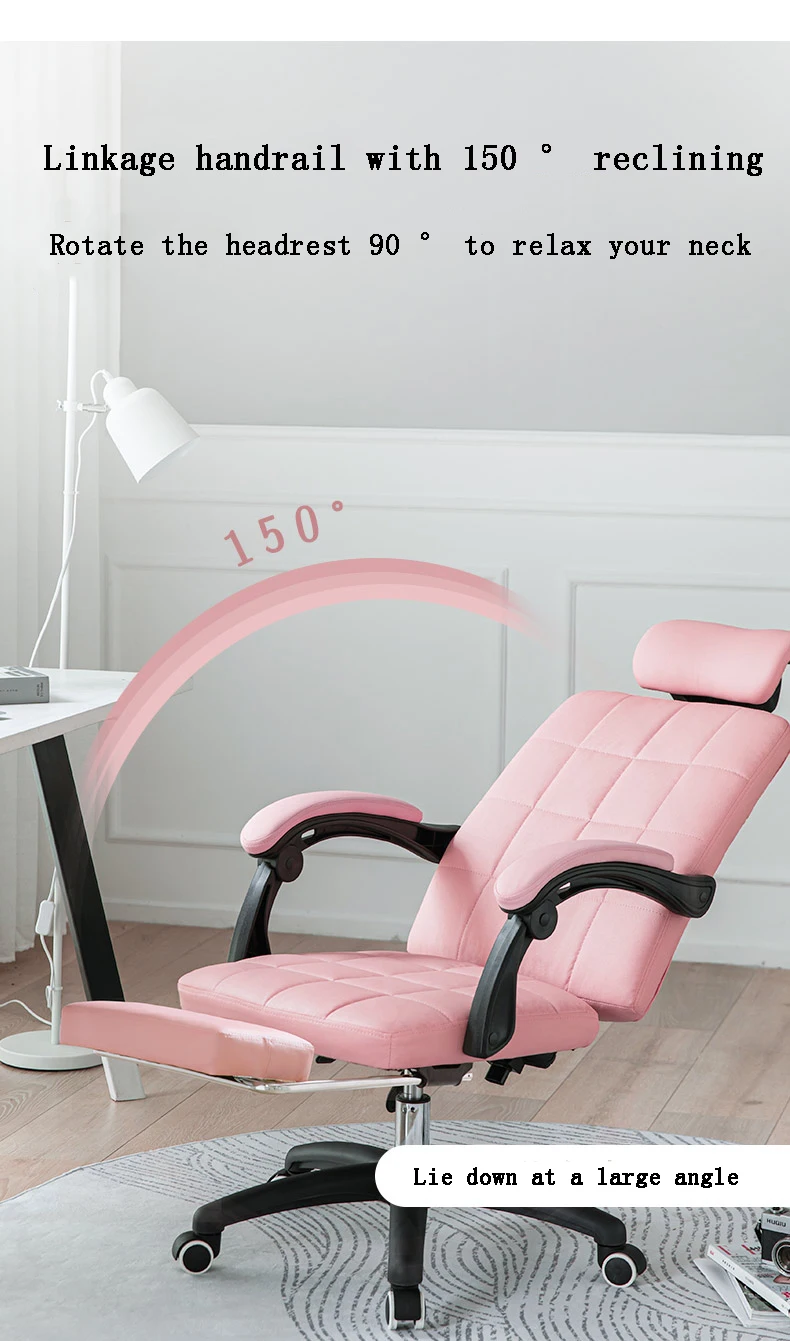 Description Picture 6 of itemComputer Gamer Chair Household Comfortable Simples Lifting Study Armchair Office Chair Ergonomic Reclining Rotate Esports Chairs