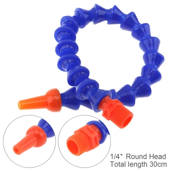 

1/4 Inch 300mm Plastic Flexible Water Oil Cooling Tube with Round Head Nozzle for CNC Machine /Milling /Lathe
