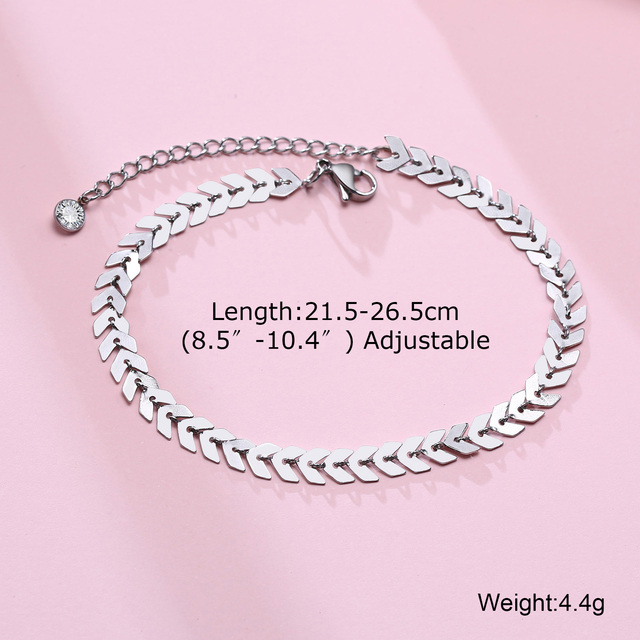 Anklet, Stainless Steel Rope Ankle, Anklets Bracelets for Men Women, Adjustable Twisted Rope Bracelet Gift