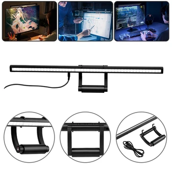 

USB Dimming Screenbar LED Desk Lamp PC Computer Screen Bar Hanging Light Table Lamp Office Study Reading Light For LCD Monitor