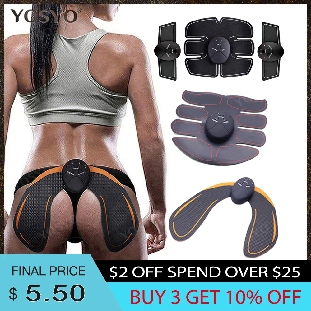 €5.2 67% de DESCUENTO|EMS Hip Trainer estimulador muscular ABS Fitness nalgas levantamiento de glúteos tóner entrenador adelgazamiento masajeador Unisex-in Masaje y relajación from Belleza y salud on AliExpress 