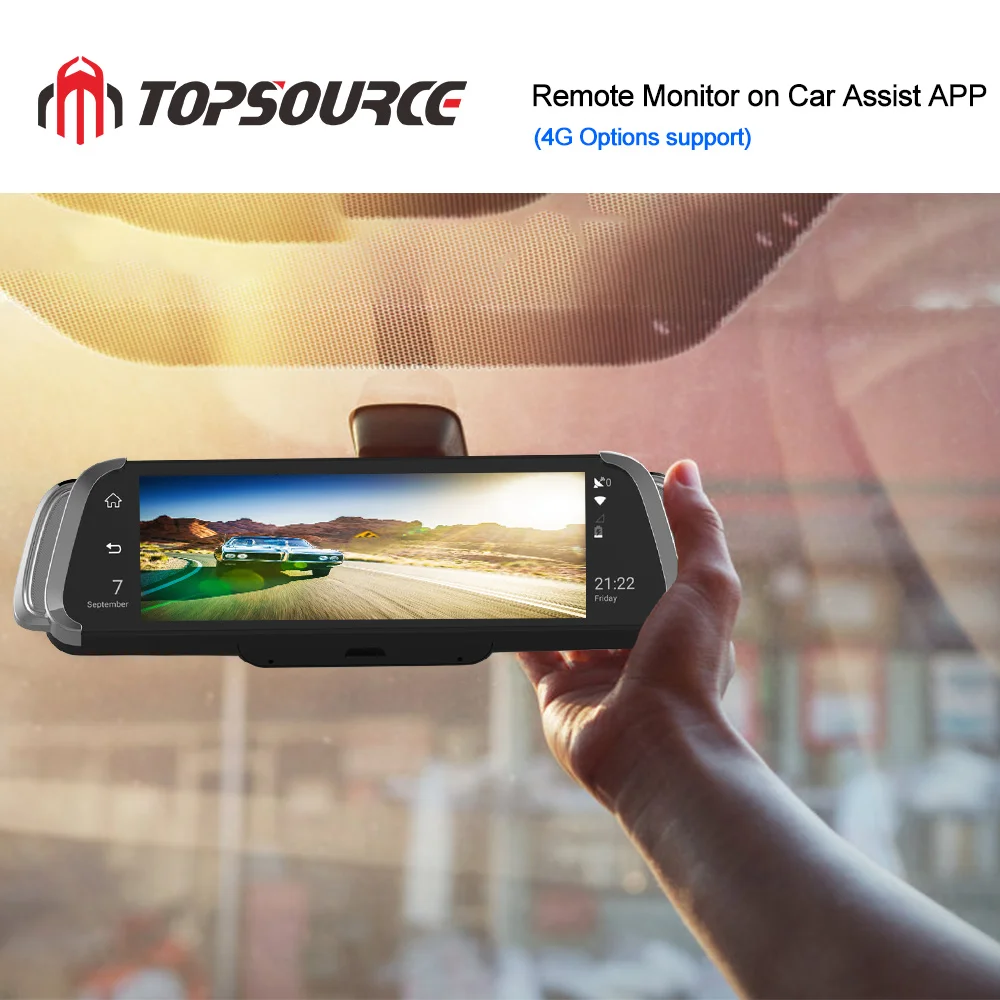 Автомобильный видеорегистратор TOPSOURCE FHD1080 система на базе Android циклическая
