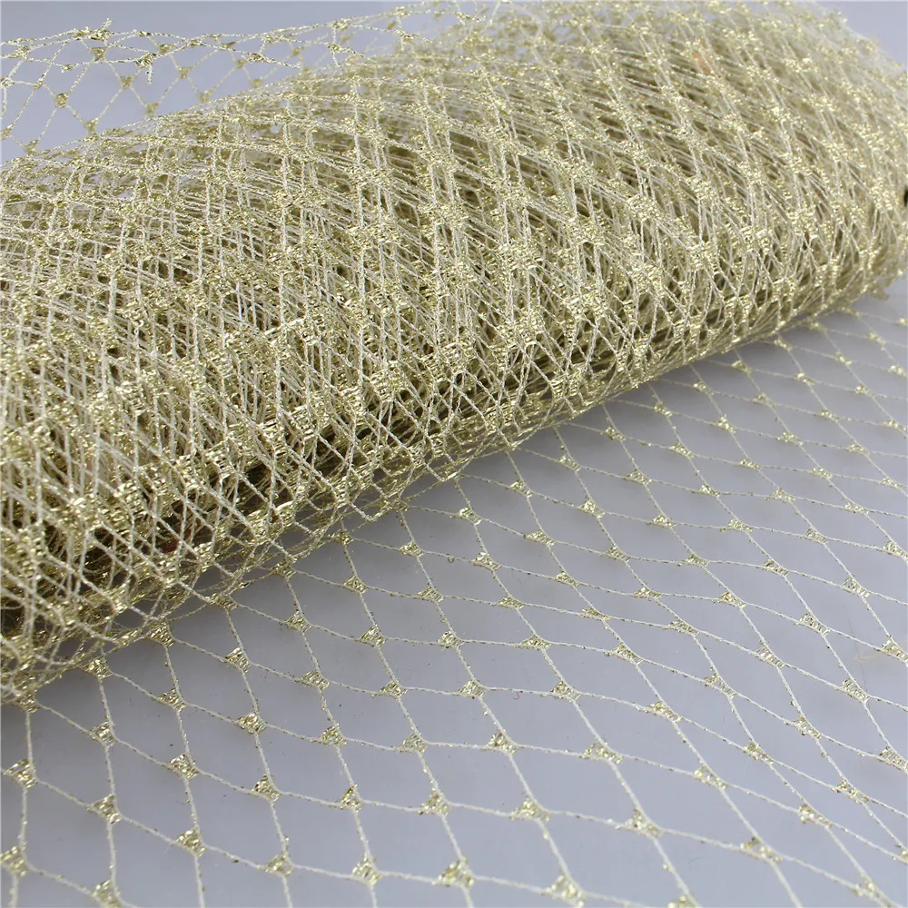 23 CM Width Birdcage Russian Veiling Trim Netting Fabric For Wedding Hat Mesh DIY Hair Accessories Net Fabric Or Fedora Craft birdcage veil fabric