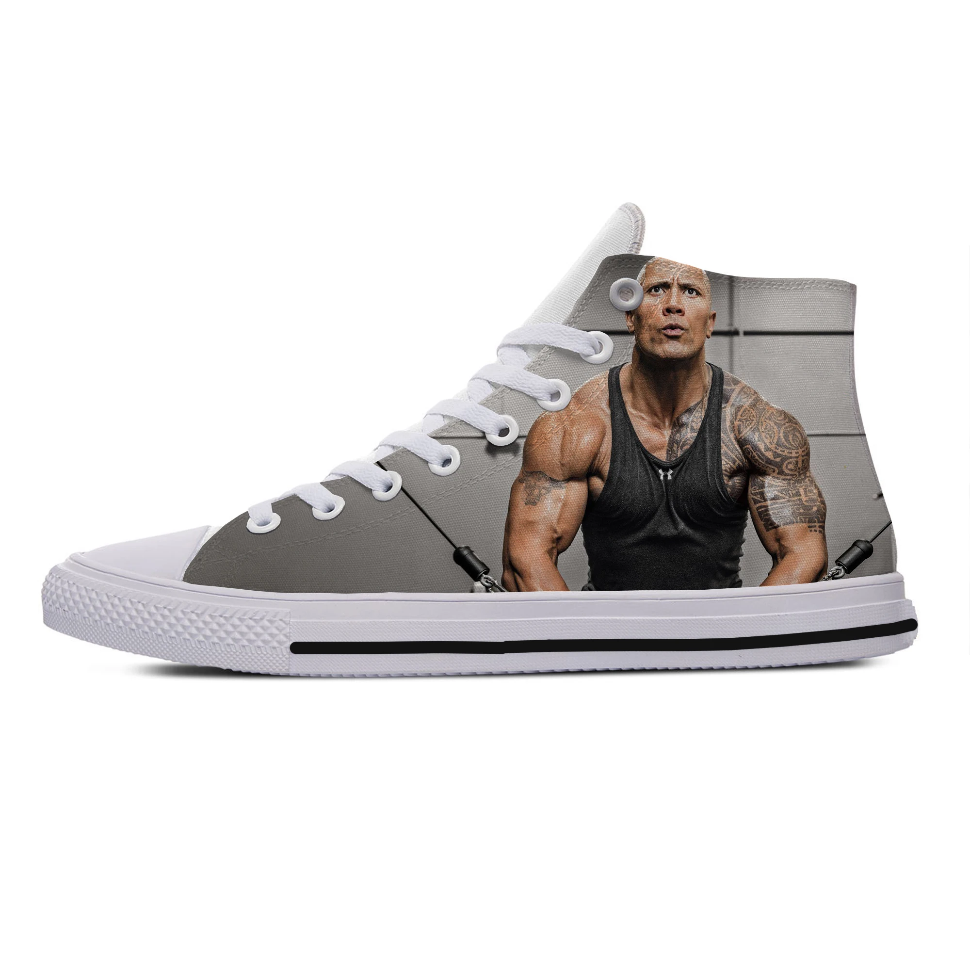 Dwayne Johnson 2 Г.; Лидер продаж; легкая дышащая удобная парусиновая обувь с 3D-принтом Dwayne "The Rock" Johnson - Цвет: Dwayne Johnson 2