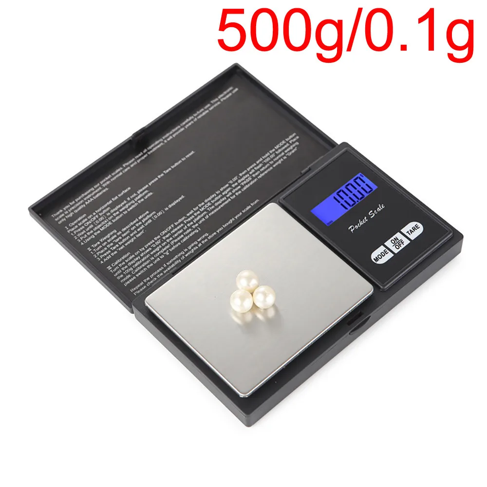 

500g Precision Digital Scales for Gold Jewelry 0.1 Weight Electronic Scale Balance Cuisine Home kitchen measurement tools Y1