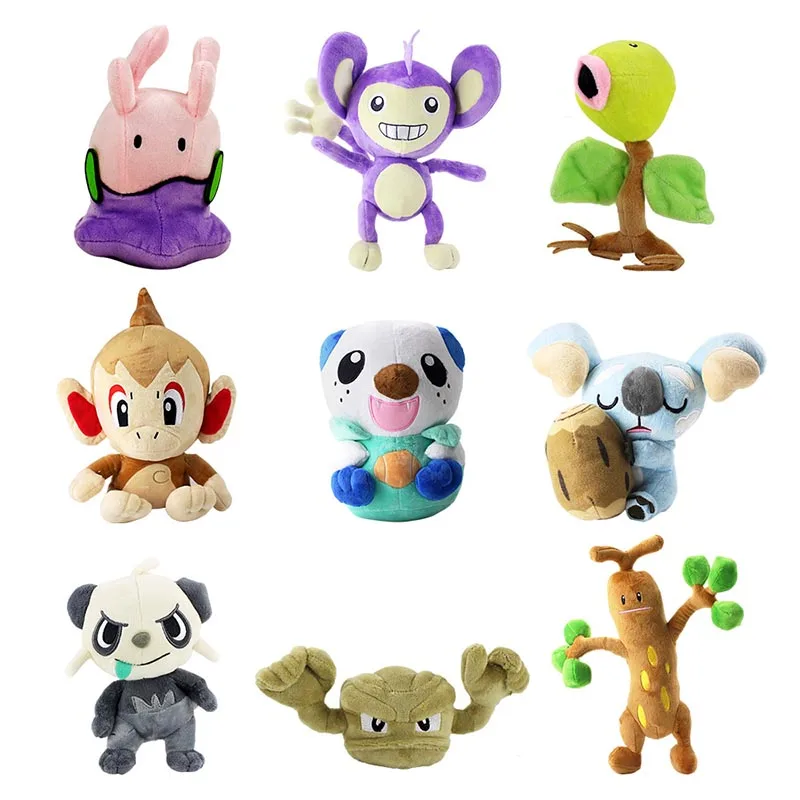 9 стилей милые животные плюшевые игрушки Bellsprout ГУМИ sudowooodo Komala Oshawott Pancham Chimchar Geodude Aipom мягкие куклы