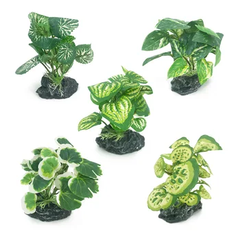 

Imitation Cloth Leaf Small Water Plant Aquarium Landscape Ornament Artificial Water Grass for Aquarium Accessories Fish Tank