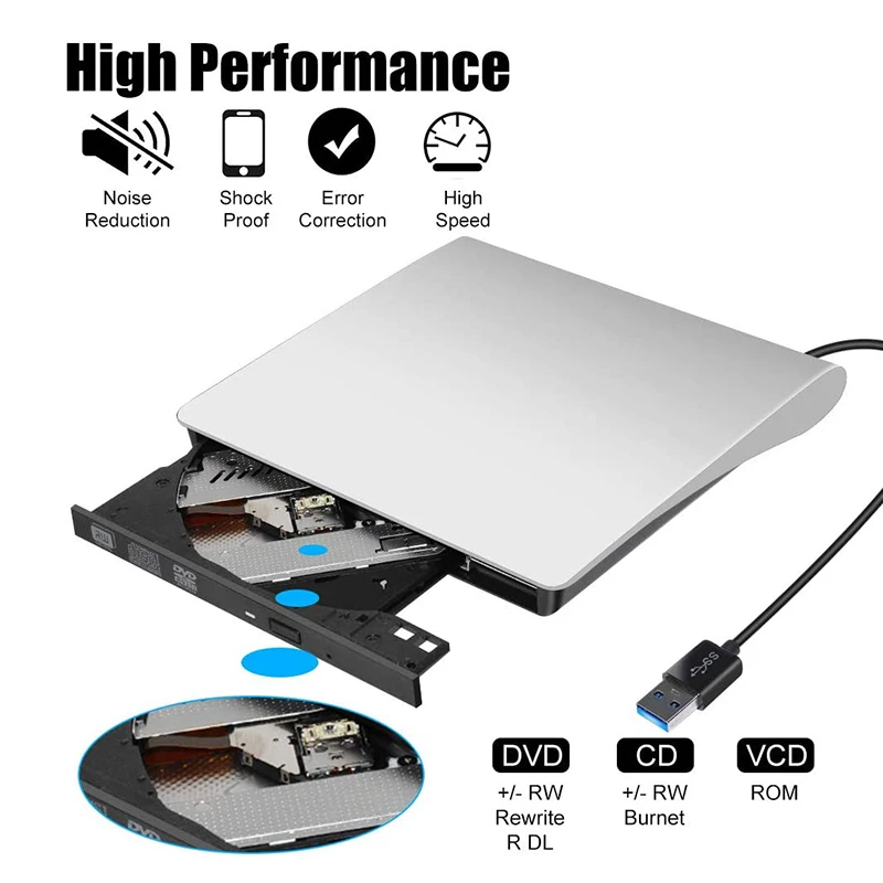 External Dvd Burner Drive | Burner Dvd Drive Laptop - Portable Dvd Aliexpress