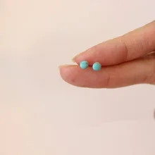  Sterling Silver Turquoise Stud Earrings, Lapis lazuli earrings, Moonstone studs earrings,White pearl earrings 