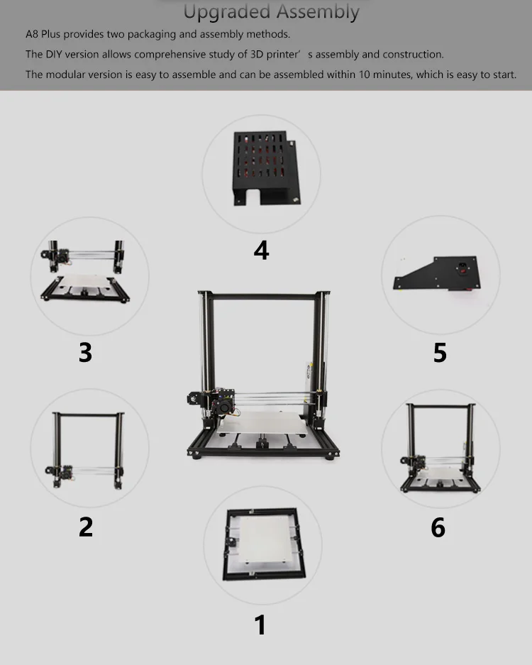 Anet A8 plus A6 авто A6 3d Принтер Высокоточный экструдер Reprap Prusa i3 3d принтер комплект DIY Impresora 3d с PLA нитью