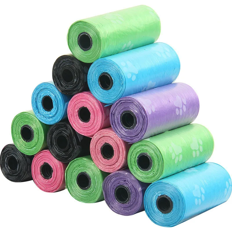1pcs Dog Poop Bag Pooper Scooper Dog Waste Poop Bags Pick Up Dispenser Pet Supplies Plastic Garbage Bag Cleaning