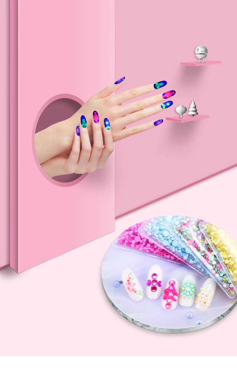 Светящиеся ss6-ss20, смешанные размеры, 1440 шт, стразы для дизайна ногтей с плоской обратной стороной, для женщин, клей на ногти, сделай сам, чехлы для телефонов, сумки для одежды