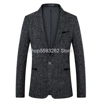 

Autumn Clothes Big Size Men's Wear Suit Single West Slim Fit Small Suit Male Hollow Out Figure