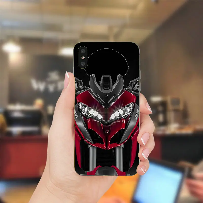 Мягкие чехлы для телефонов из ТПУ для iPhone X, XR, XS Max, 10, 7, 6, 6s, 8 Plus, 4, 4S, 5, 5S, SE, 5C, задняя крышка для телефона, чехол, сумки Ducati Monsters - Цвет: Picture 9