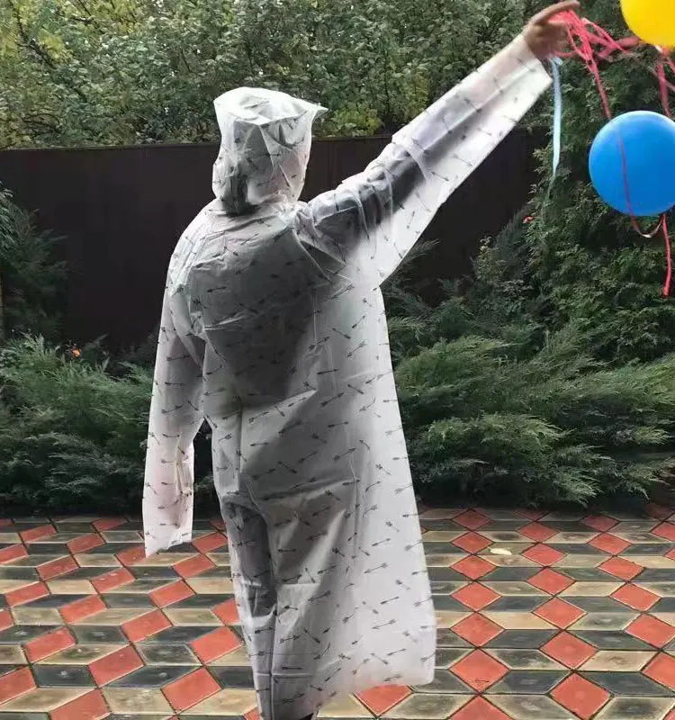 Yuding длинный дождевик для женщин и мужчин, водонепроницаемый дождевик, для улицы, пешего туризма, полупрозрачный дождевик для женщин, капюшон на шнурке