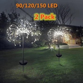

Junejour Solar Powered LED For Garden 90/120/198 Lawn Landscape Lamp Holiday Garden Light Outdoor Grass Globe Lamp