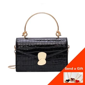 

2019 fashion new handbag quality PU ladies designer handbag texture chain personality shoulder Messenger bag