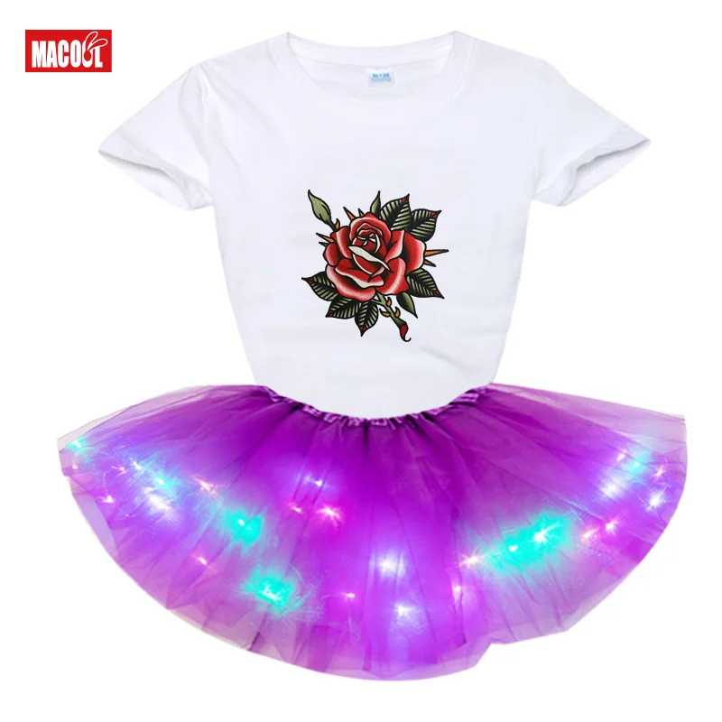 Комплект одежды для девочек комплект принцессы маленьких летнее платье на день