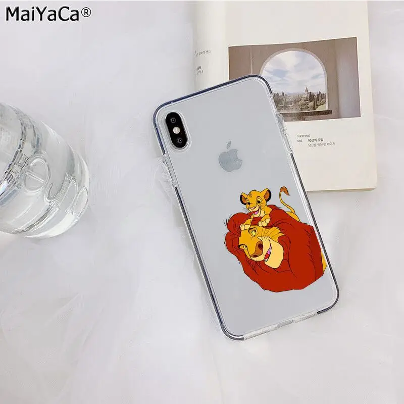 MaiYaCa Король Лев Лучший Прозрачный чехол для телефона для Apple iphone 11 pro 8 7 66S Plus X XS MAX 5S SE XR Чехол для мобильного телефона s