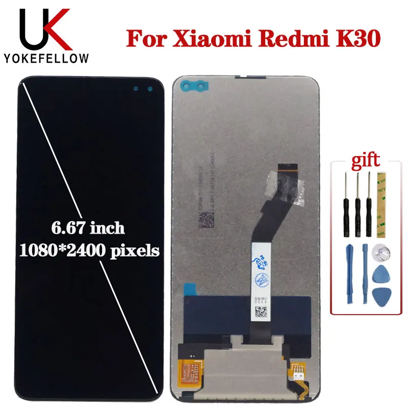 Original 6.67'' LCD For Xiaomi Redmi K30 LCD Display Replacement Display For Xiaomi Redmi K30 M1912G7BE M1912G7BC Screen Display