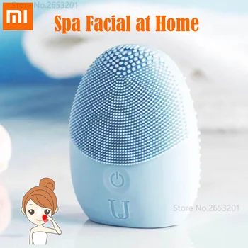 

Xiaomi JORDAN & JUDY Face Cleaning Mini Electric Massage Brush Washing Machine Waterproof Silicone Deeply Cleansing Tools 3 colo