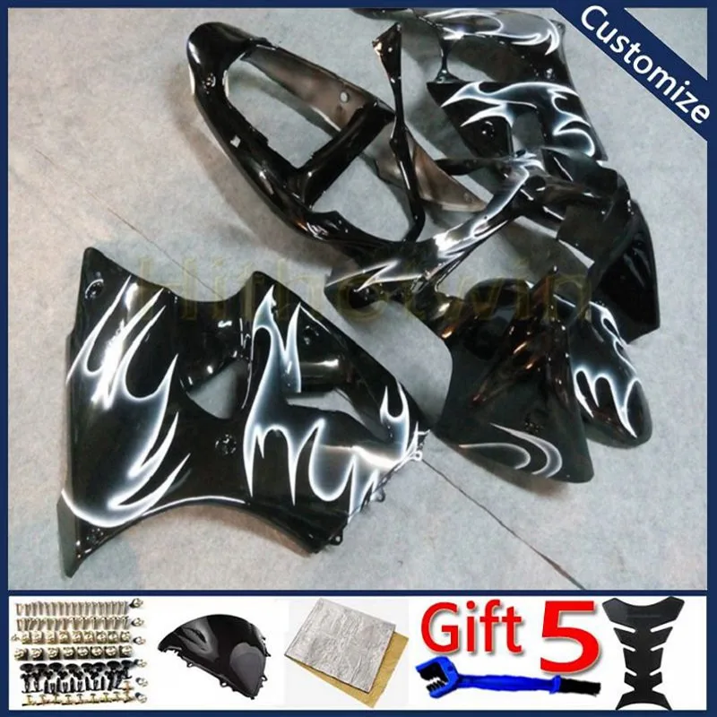 ABS комплект пластиковых деталей кузова для ZX6R 2000 2001 2002 ZZR600 2005 2006 2007 2008 мотоцикл