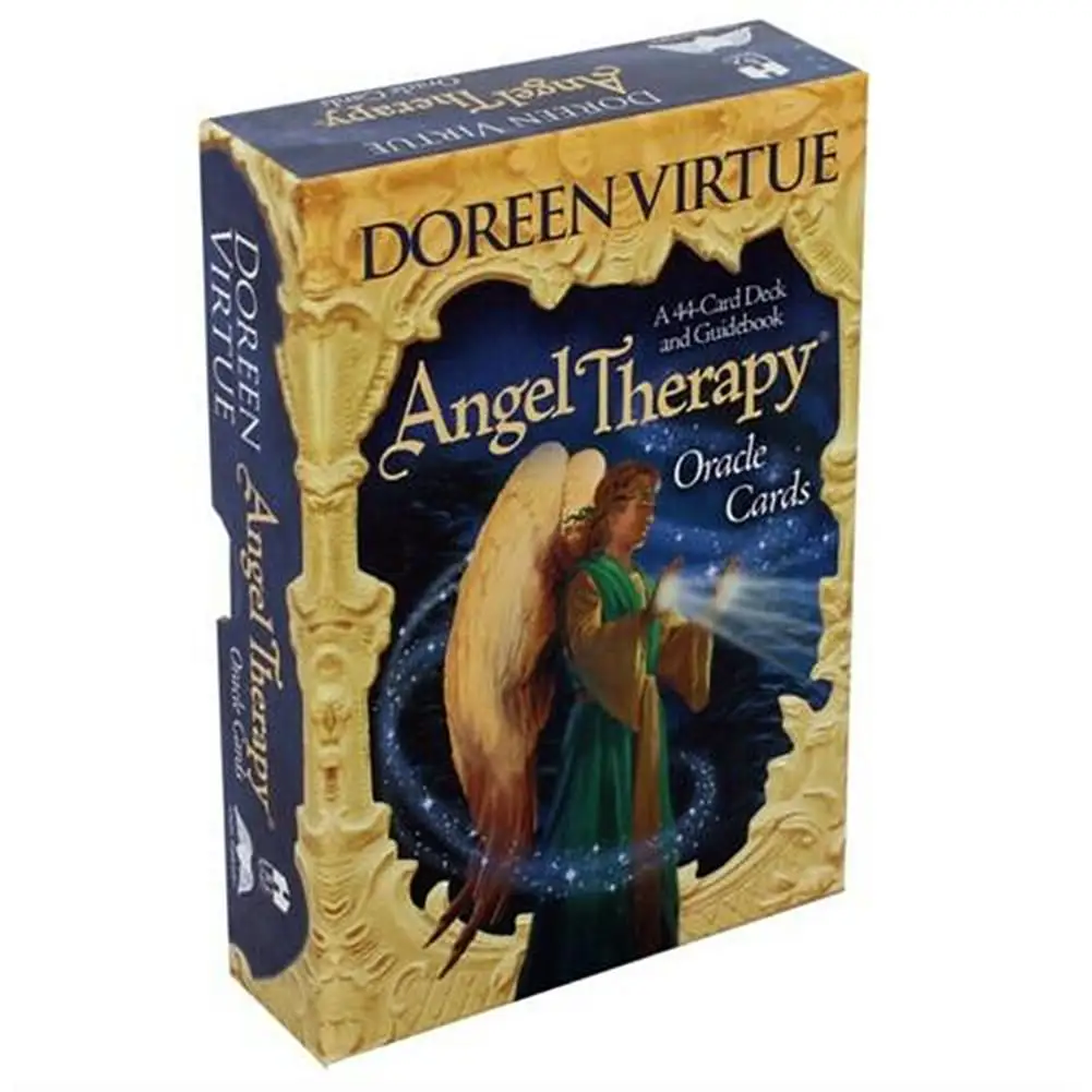 

Angel Therapy Oracle cards PDF Guidebook Tarot cards deck board games with gold the golden edge