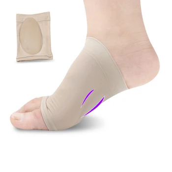 

1 Pair Foot Care Tools Silica Gel Arch Supports Pads Flat Feet Insoles For Women And Men Plantar Fasciitis Sleeve Socks A35