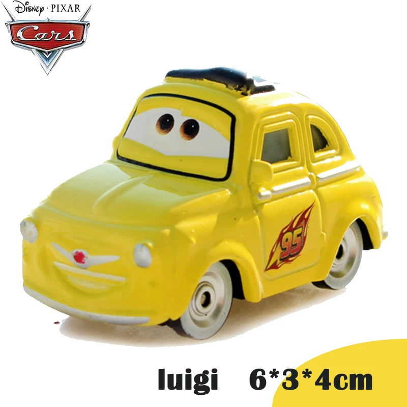 Luigi Disney Pixar тачки 2 3 классическая основная роль молния маккуин франческо чик хикс кинг холли сплав литья под давлением детская игрушка - Цвет: Luigi