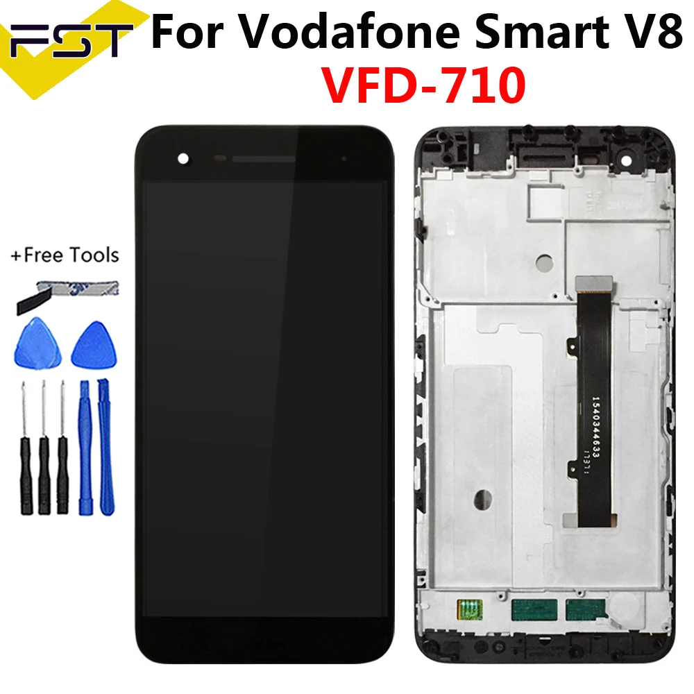 Для Vodafone Smart V8 VFD710 VFD 710 ЖК-дисплей сенсорный экран дигитайзер для телефона в сборе с рамкой запасные части с инструментами