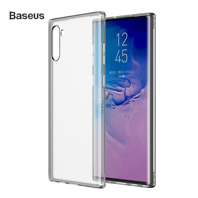 

Baseus Clear Silicone Case For Samsung Galaxy Note 10 Case Note10 Plus Cover Shockproof Phone Case Transparent TPU Back Cover