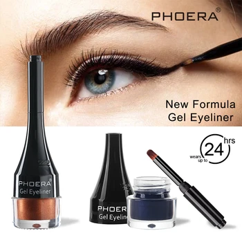 

PHOERA 10 Colors Eyeliner Matte Long Lasting Waterproof Eyeliner Pen Natural Gel Colorful Eyeliner Gum Eye Make UpTSLM1