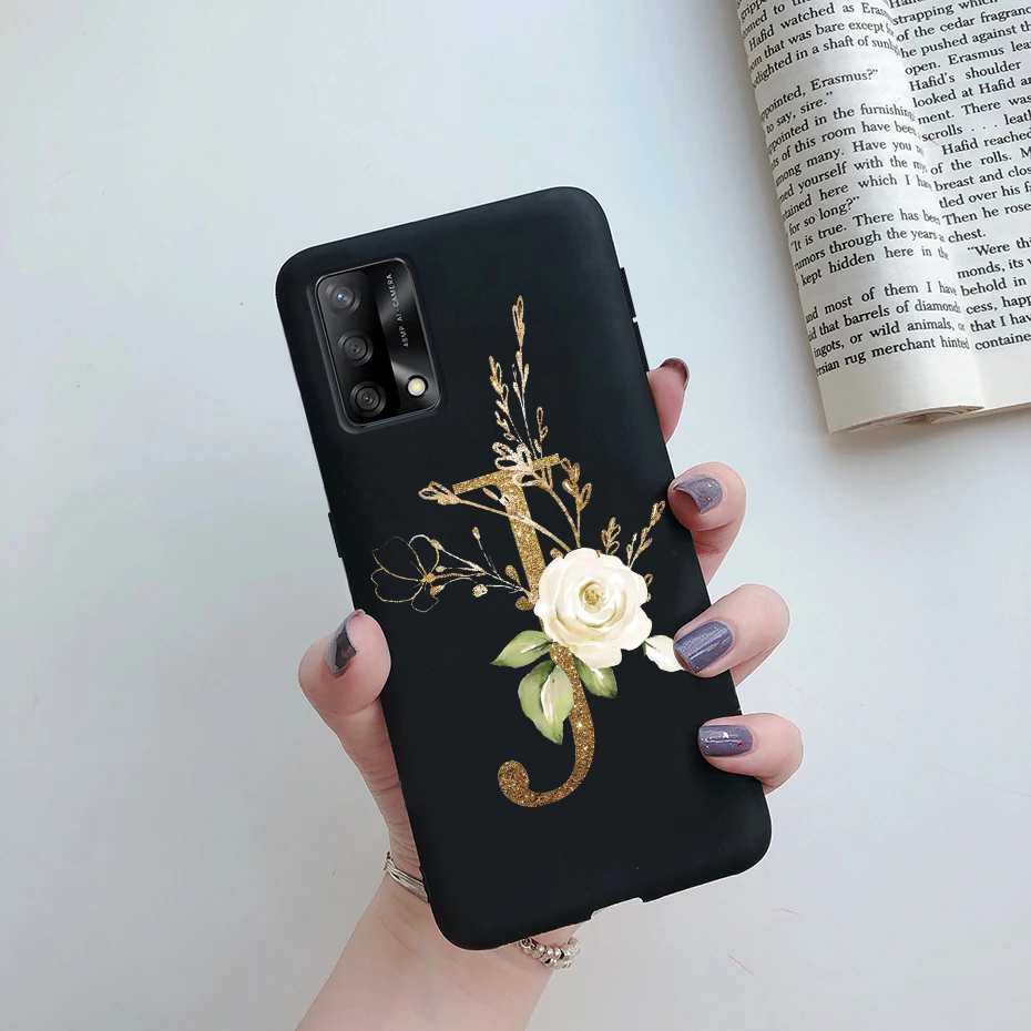 oppo phone back cover For Oppo A74 Case CHP2219 Cute Letters Soft Silicone Phone Cases For Oppo A74 5G OppoA74 A 74 CPH2197 Back Cover Shockproof Case cases for oppo cell phone