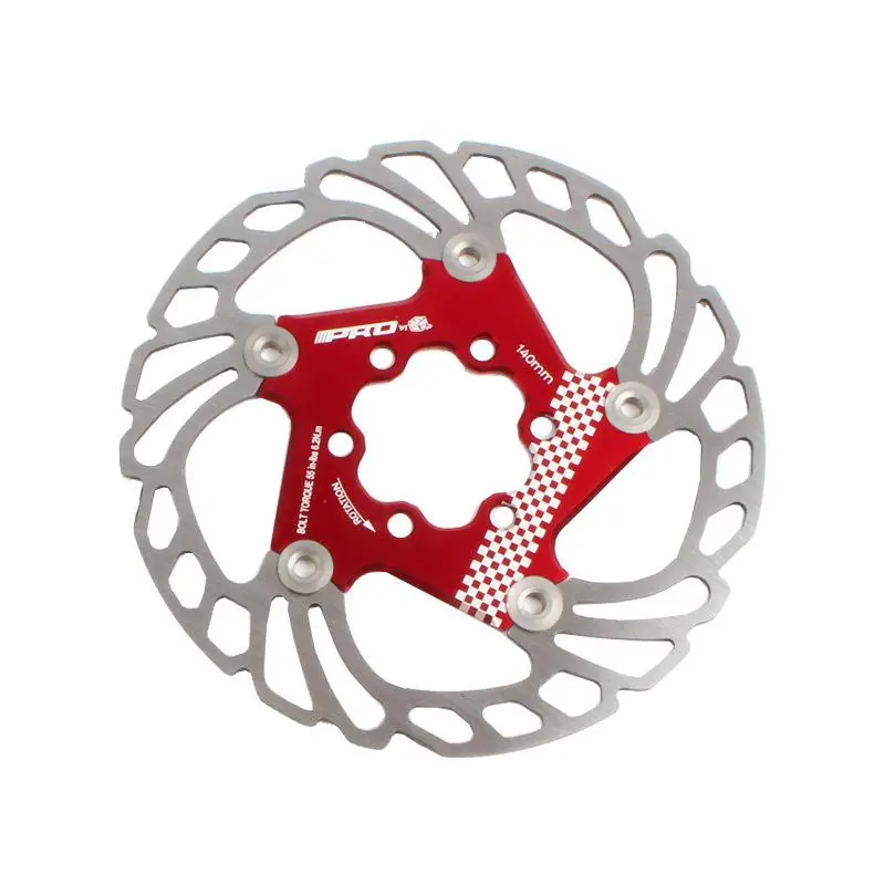 disc red IIIPRO монтажный дорожный велосипед охлаждающий диск тепловыделение тормозной ротор вниз холм плавающий велосипедный тормоз - Цвет: disc red
