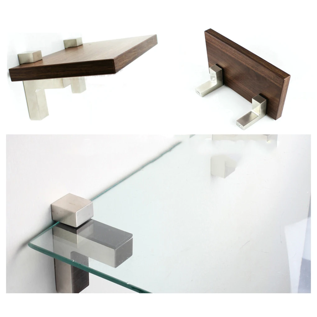 TILIYHELLO Glass Shelf Bracket 530mm Thickness Adjustable And