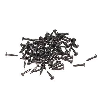 

uxcell 200pcs Tiny Nails 1.2mmx8mm for DIY Decorative Pictures Wooden Boxes Household Accessories Black Nail Assortment Kit