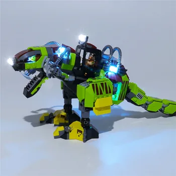 

USB Powered Building Blocks LED Lighting Kit for Jurassic World T. rex vs Dino Mech Battle 75938 (Only LED Light, No Block Kit)