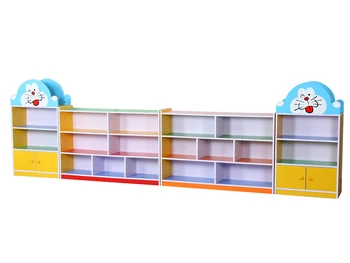 

Kindergarten cabinet lockers toys Shoe cabinets miscellaneous cabinets wooden toy rack storage cabinet finishing bookshelf