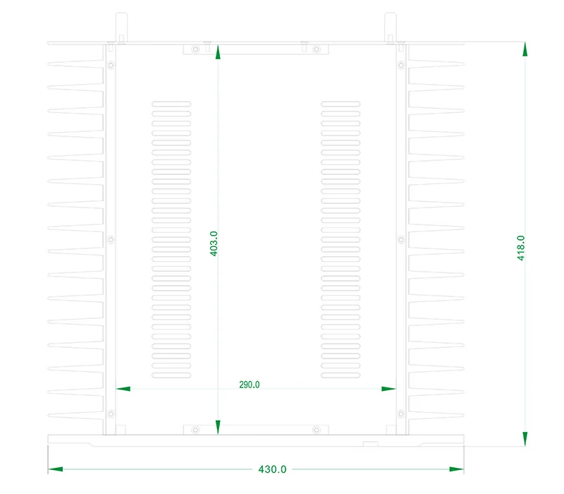 Чехол для усилителя DIY, чехол для усилителя 430X150X418 мм