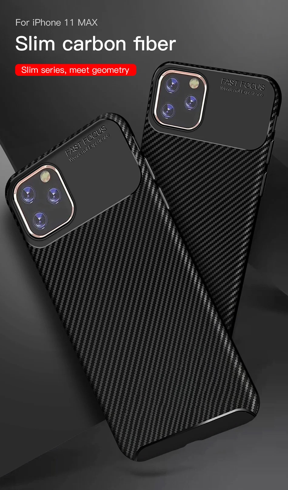 !ACCEZZ For iPhone 11 Pro Max Case 2019 New Soft TPU Business Protection Back Cases Cover Cell Phone Skid Shell Anti-fall Coque Capa (1)
