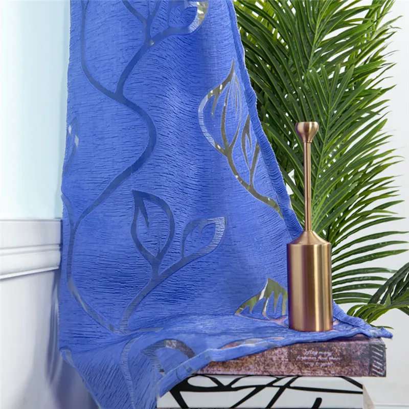 Trees Sheer Curtain Tulle Window Treatment Voile Drape Valance Fabric curtains for bedroom rideaux pour le salon  #4O09 (13)