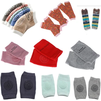 

1 Pair Toddler Baby Kneepad Protector Soft Thicken Terry Non-Slip Dispensing Safe Crawling Baby Leg Warmers Well Knee Child Pads