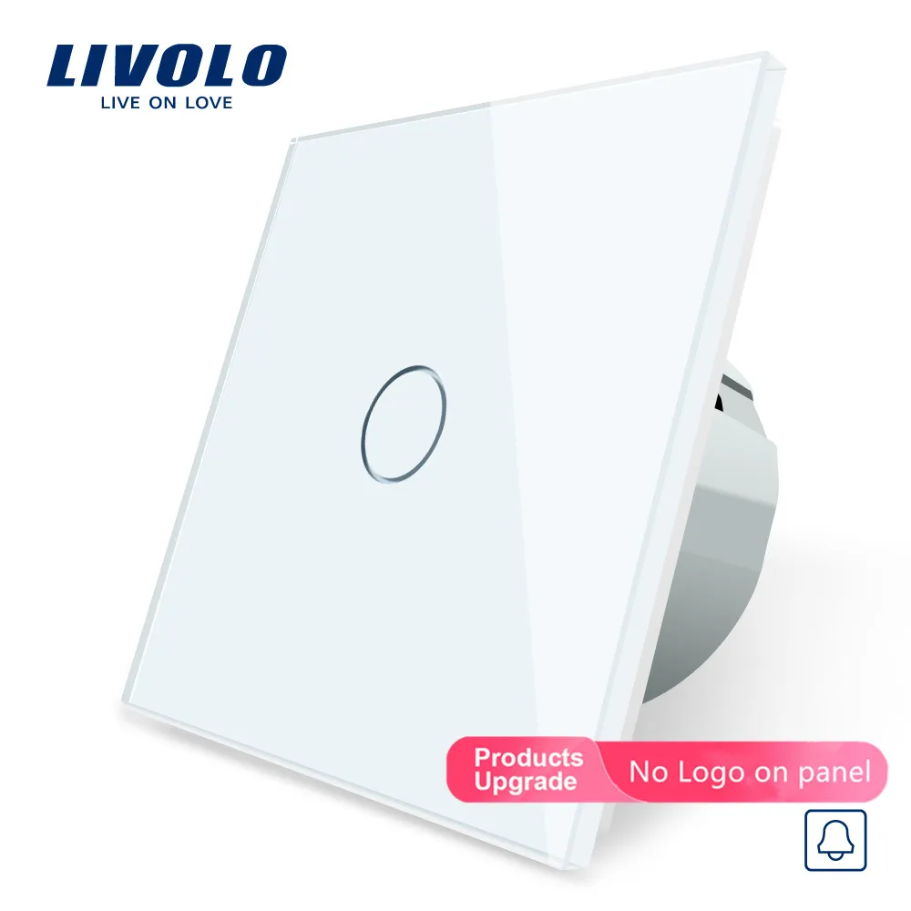 Livolo/Стандартный VL C701B 11 дверной Звонок переключатель с украшением в виде