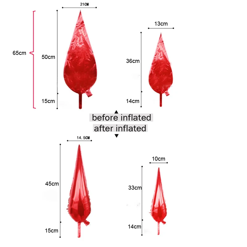 DH_Water droplets light foil balloon -size
