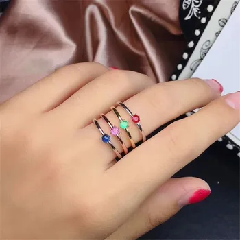 

Natural Emerald Rings and sapphire for Women 2020 Classic Silver 925 Jewelry Wedding Engagement Ring Gemstone Fine Jewelry Gift